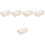5Pcs White Plastic Storage Basket for Kitchen Bathroom Use 6