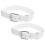 10Pcs Elastic Baseball Belt for Youth Men White Adjustable PU 2
