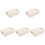 5Pcs White Plastic Storage Basket for Kitchen Bathroom Use 4