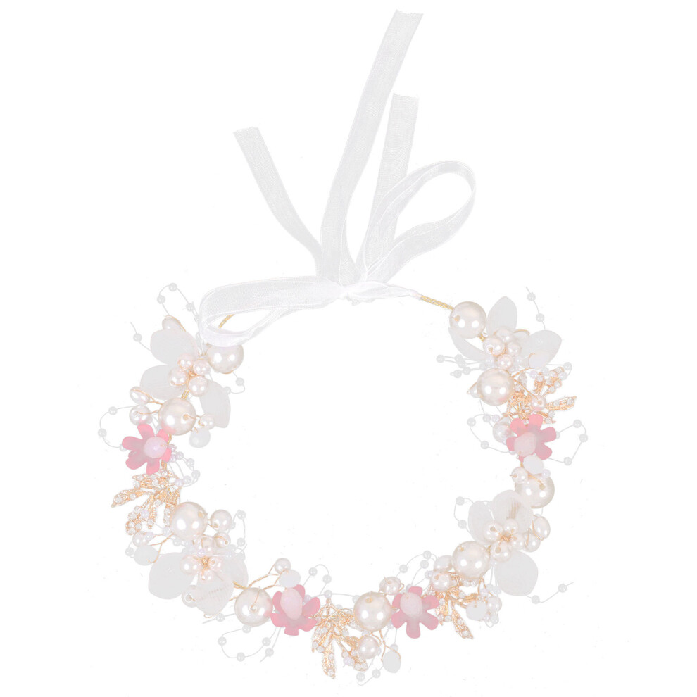 2St Parel Haarband Voor Dames Met En Lint Decoratie, Feestelijk-image