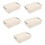 5Pcs White Plastic Storage Basket for Kitchen Bathroom Use 7