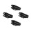 4Pcs Sturdy Black Iron Horizontal Jack Handle Connector Replacement 5
