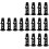 16Pcs Black Plastic Trash Bin Lid Pins Wheeled Garbage Can Locks 6