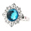 4Pièces Anneaux De Serviette Bleu En Élégants, Décor Banquet 1