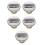 5Pcs Iron Gas Cap for Motorcycle Silver Wide Compatibility and Durable 4