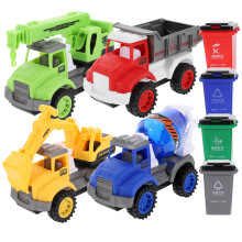 3Sets Vuilniswagen Speelgoed, Plastic Frictieauto Voor Peuters En Kids