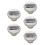 5Pcs Iron Gas Cap for Motorcycle Silver Wide Compatibility and Durable 7