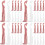 40Pcs Portable Plastic Knitting Machine Needles Assorted Colors 5
