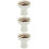 3Pcs Classic Beige Ceramic Footed Bowls Decorative Dessert Bowls 9