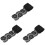 3Pcs Black Delicate Lace Trim DIY Sewing Accessory for Decoration 2