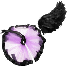 5Sets Colorful Angel Wing and Tutu Dress Costume for Kids Cosplay