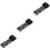 3Pcs Black Delicate Lace Trim DIY Sewing Accessory for Decoration 5