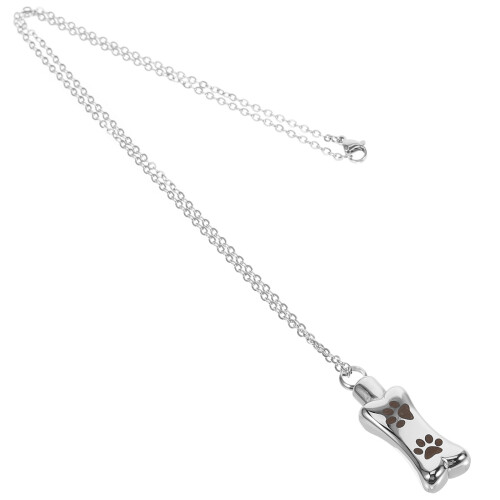 4Pcs Lightweight Silver Urn Necklace for Pet Ash Keepsake Pendant 1