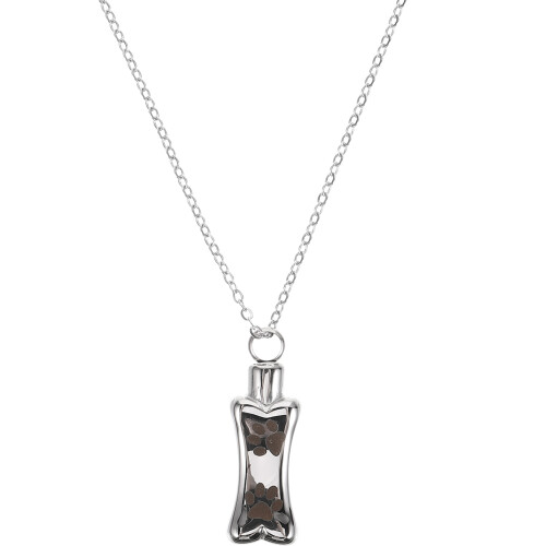 4Pcs Lightweight Silver Urn Necklace for Pet Ash Keepsake Pendant 2