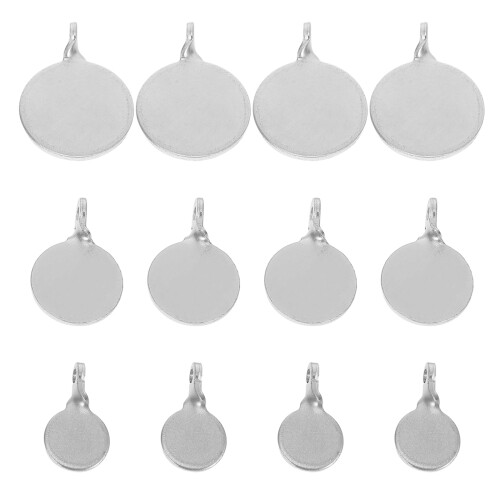 36Pcs Outdoor Training Steel Targets Hanging Practice Tool Silver