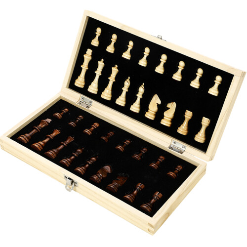 3Sets Multi Wooden Chess Sets for Playing Durable Folding Checkerboard