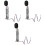 3St Mini Verkeerslicht Ornament Metaal Realistisch Model 3
