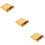 3Sets Multi Wooden Chess Sets for Playing Durable Folding Checkerboard 9