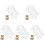 10Pcs White Fabric Bear Doll Clothes for Kids Replaceable Doll Costume 2