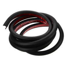 5Pcs Self-Adhesive Rubber Rv Drip Rail Gutter Kit Black for Car Use