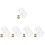 10Pcs White Fabric Bear Doll Clothes for Kids Replaceable Doll Costume 5