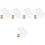 10Pcs White Fabric Bear Doll Clothes for Kids Replaceable Doll Costume 4
