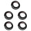 5Pcs Self-Adhesive Rubber Rv Drip Rail Gutter Kit Black for Car Use 8
