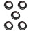 5Pcs Self-Adhesive Rubber Rv Drip Rail Gutter Kit Black for Car Use 10
