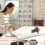 2Pcs Durable White Felt Calligraphy Desk Pads Study Table Writing Mats 10