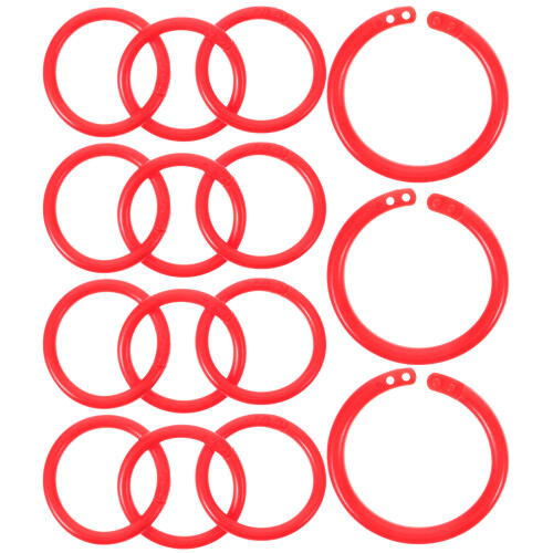 200St Plastic Binding Rings Voor DIY Organisatie 1