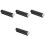 4Pcs Car Dashboard Temporary Parking Aluminum Black 5