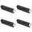 4Pcs Car Dashboard Temporary Parking Aluminum Black 7