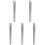 5Pcs Aluminum Crumb Portable Kitchen Tool Silver for Home Use 4