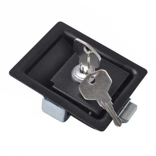 16Pcs Zinc Alloy Trailer Locks Secure Paddle Handle for Car Use Black 2