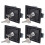 16Pcs Zinc Alloy Trailer Locks Secure Paddle Handle for Car Use Black 2