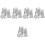 5Sets Portable Silver Guitar Humidifier and Violin Thermometer ABS 4