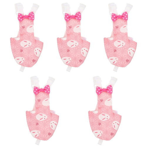 5Pcs Pink Decorative Bird Diapers Lightweight Parrot Clothes 2