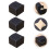 6Pcs Black Watch Organizer PU Portable Anti-Fall Storage Box 9