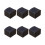 6Pcs Black Watch Organizer PU Portable Anti-Fall Storage Box 5