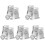 5Sets Portable Silver Guitar Humidifier and Violin Thermometer ABS 2