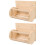 2St Voederdispenser Konijn Beige Veilige Houder 7