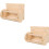 2St Voederdispenser Konijn Beige Veilige Houder 8