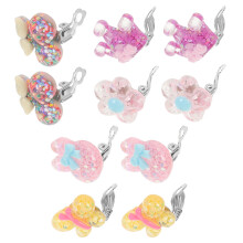 15Paren Kids Clip-on Oorbellen Kleurrijk Makkelijk Te Decoratie