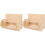 2St Voederdispenser Konijn Beige Veilige Houder 4