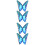 4St Blauwe Alloy Applique Patch DIY Mode Accessoires 7