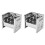2St Multifunctionele Camping Bbq Grill, Rvs En Met Ventilatie Ontwerp 2