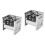 2St Multifunctionele Camping Bbq Grill, Rvs En Met Ventilatie Ontwerp 4