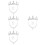 4Sets Decoratieve Kroon En Ketting Set Voor in 9