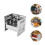 2St Multifunctionele Camping Bbq Grill, Rvs En Met Ventilatie Ontwerp 10