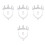4Sets Decoratieve Kroon En Ketting Set Voor in 5